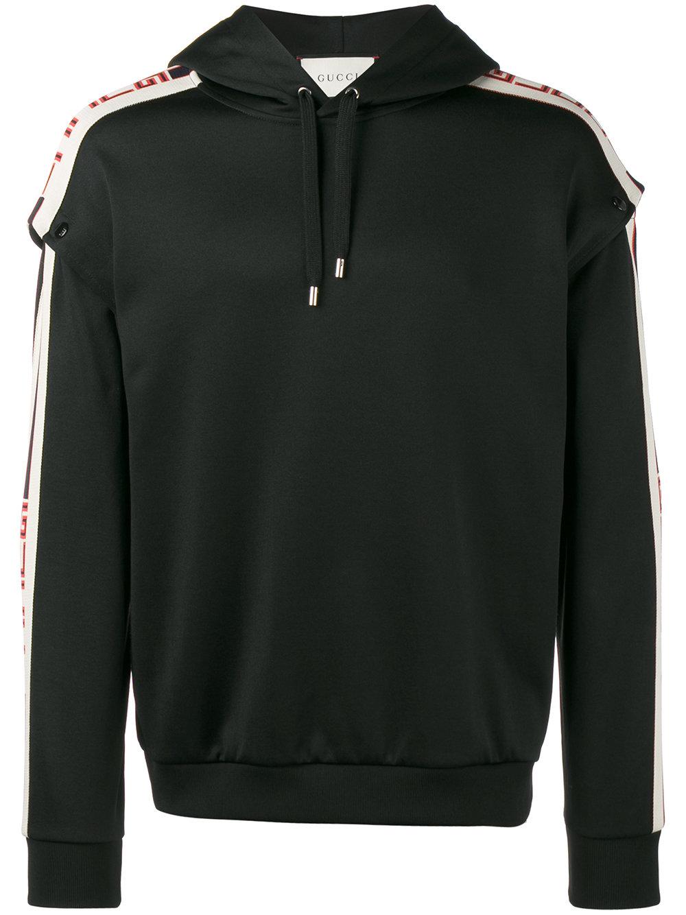 Lyst - Gucci Technical Jersey Hoodie in Black for Men