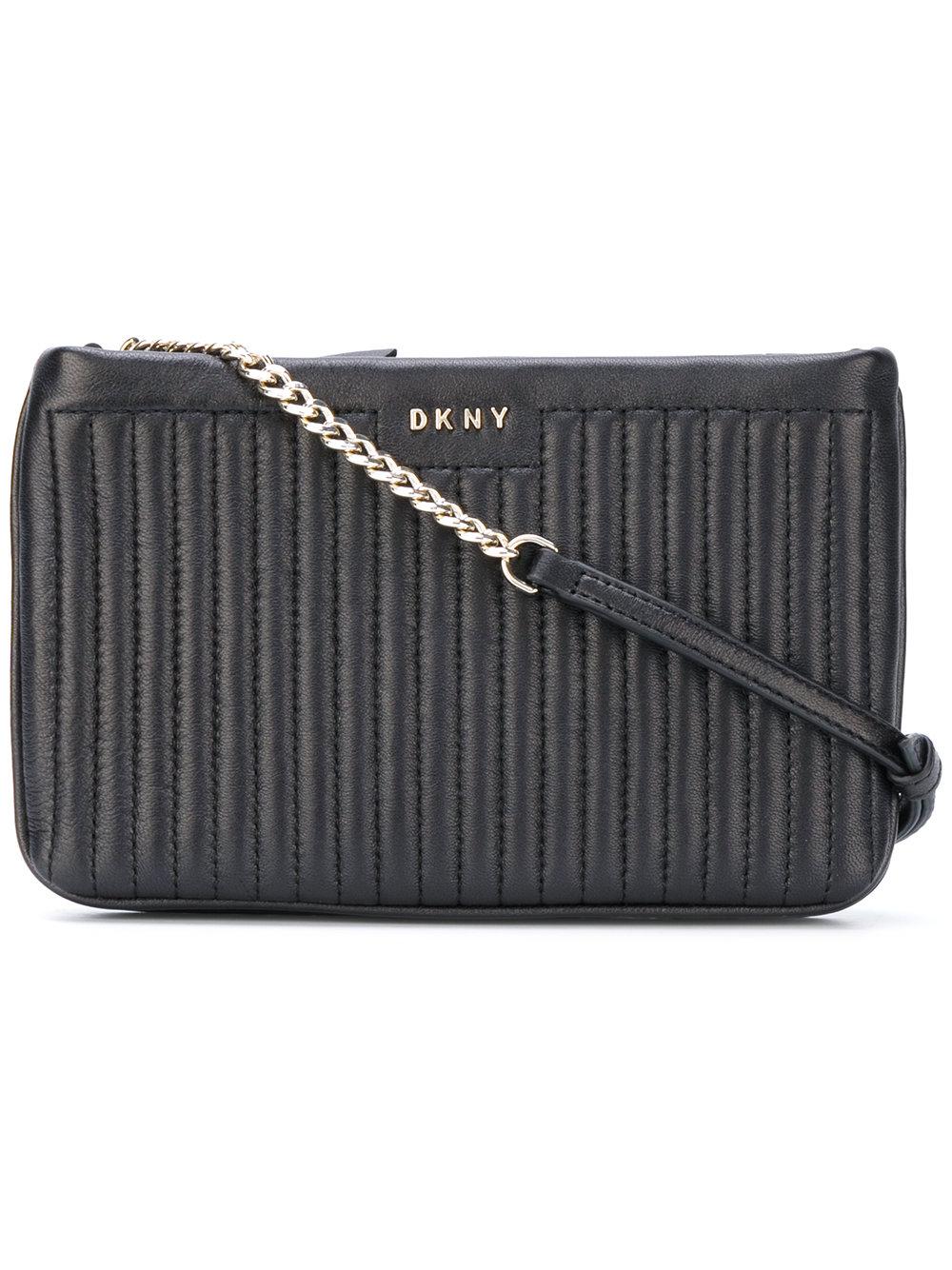 Dkny Black Quilted Crossbody Bag