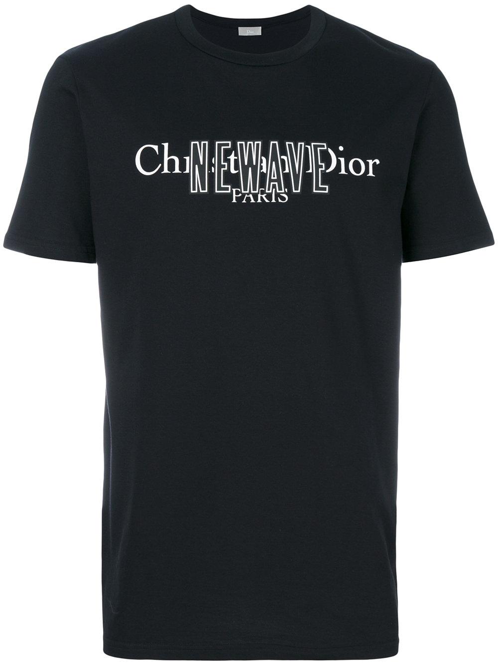 Dior Homme Cotton New Wave T-shirt in Black for Men - Lyst