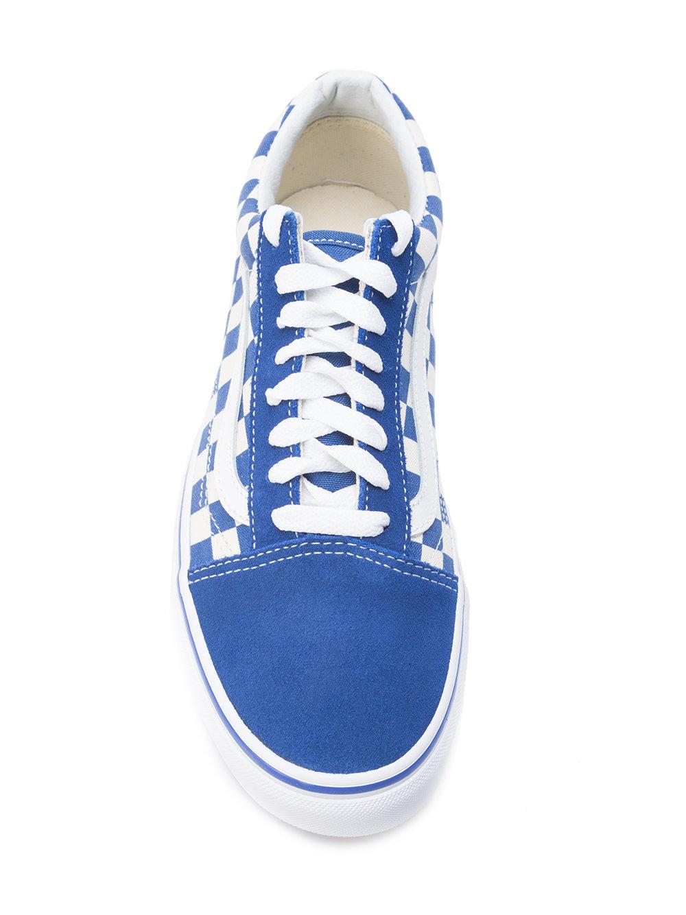 blue vans with laces