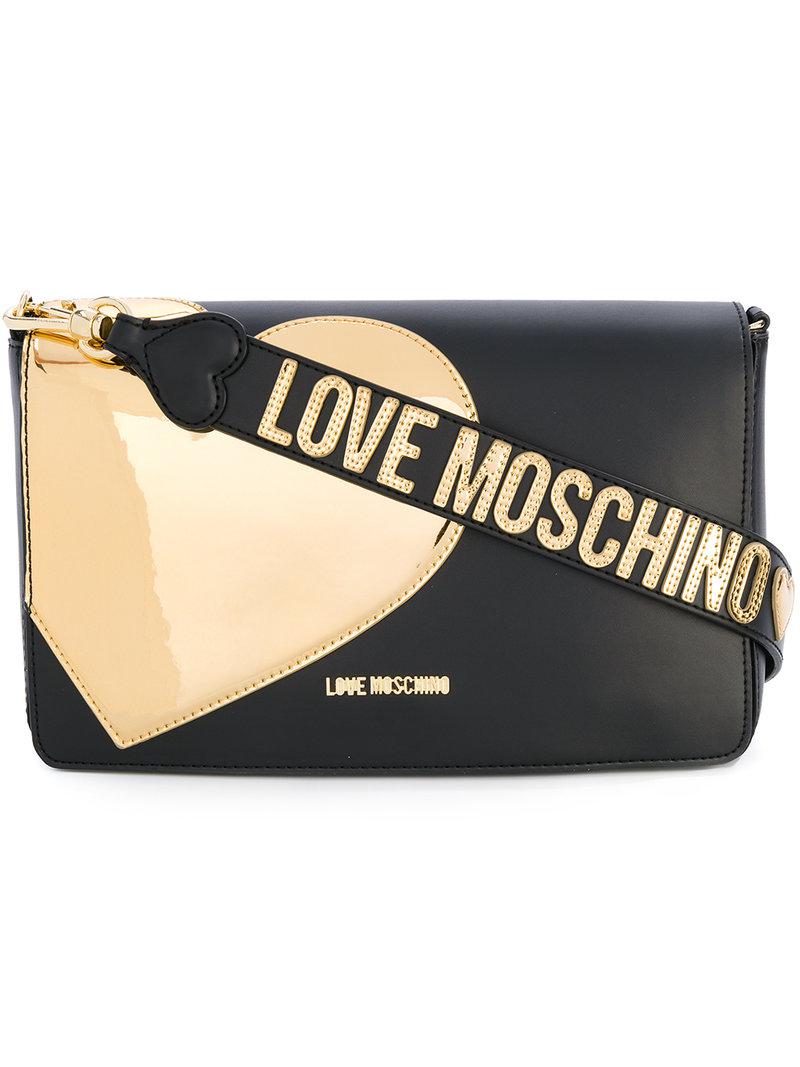 Love Moschino Gold Heart Shoulder Bag 