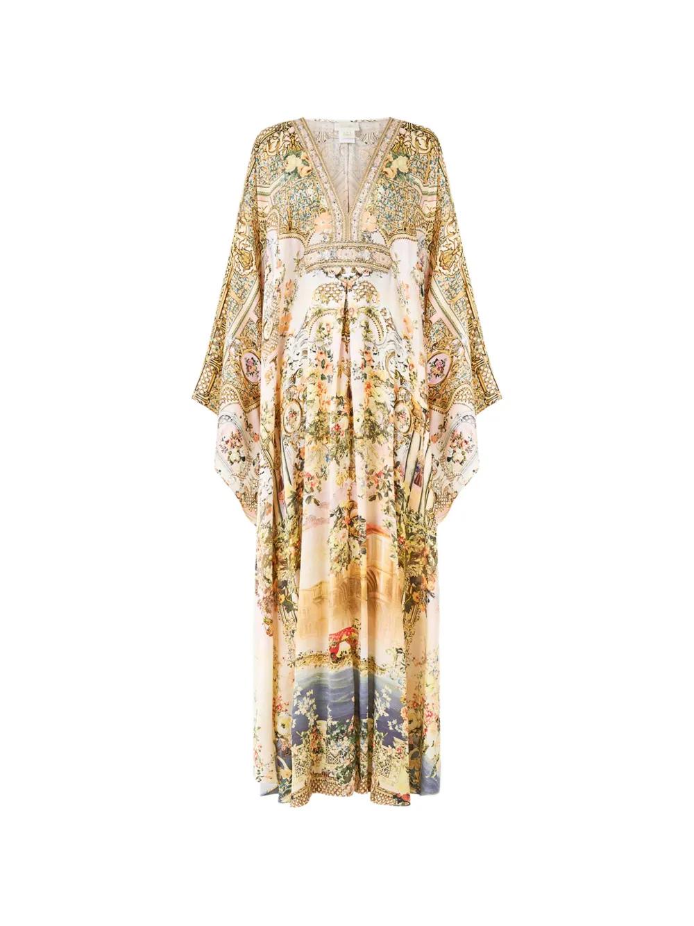 maxi camilla beach dress Camilla Maxi | White / Moss