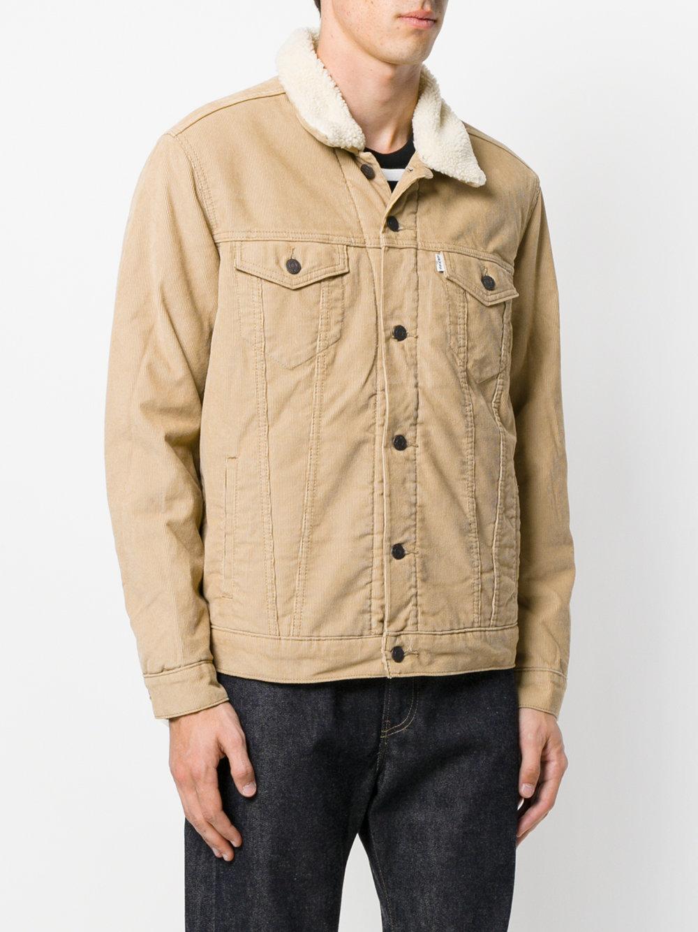 Levi's Sherling Denim Jacket in Brown for Men Lyst