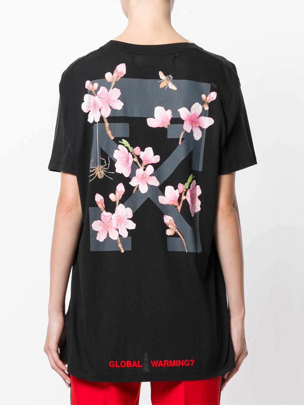 Off White c o Virgil Abloh Global Warming T shirt in Black Lyst