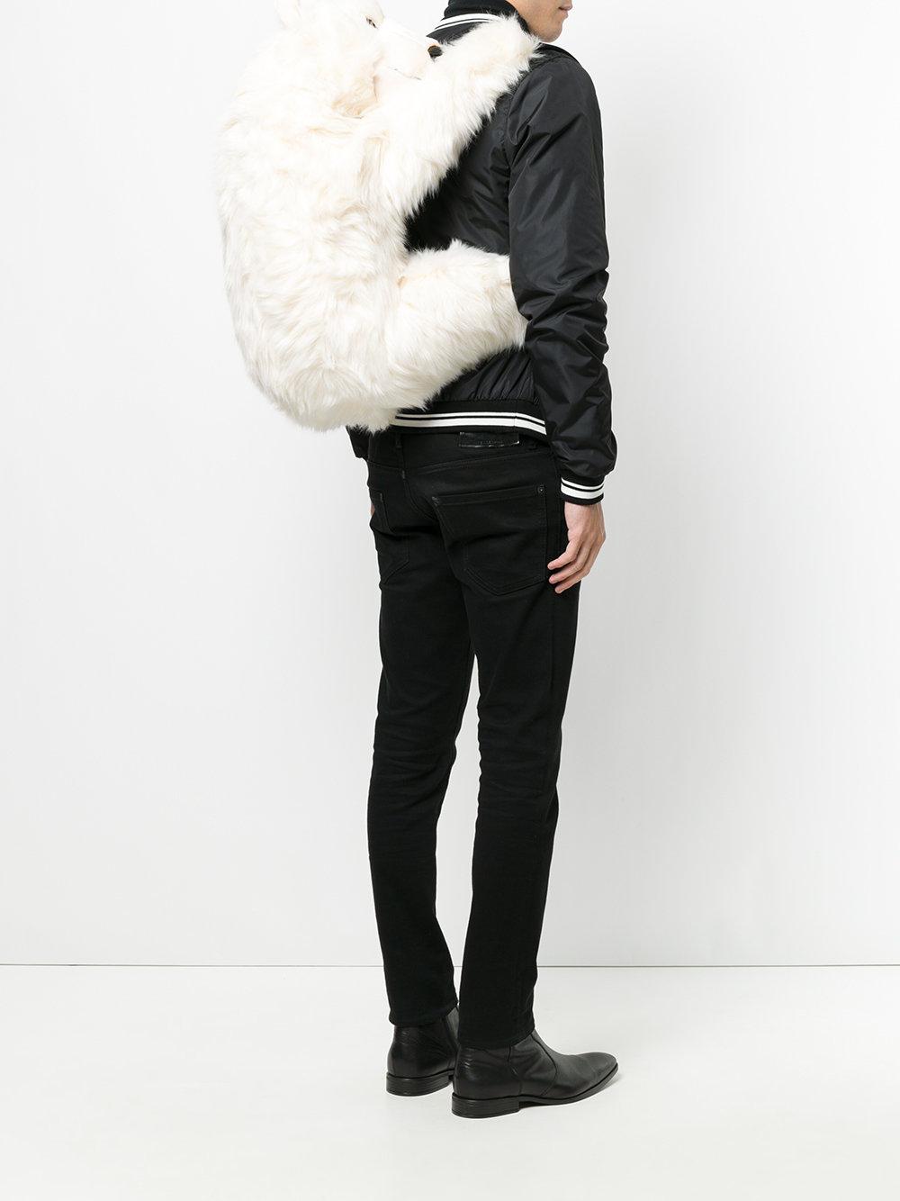 Dolce & Gabbana Polar Bear Backpack in White for Men | Lyst