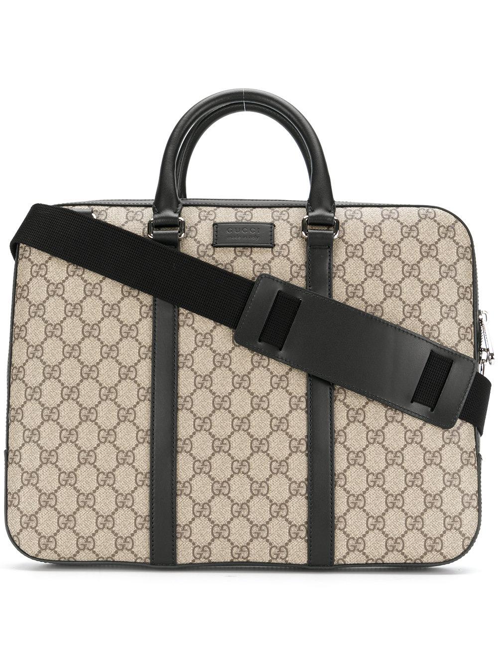 Gucci Leather Gg Supreme Laptop Bag for Men Lyst