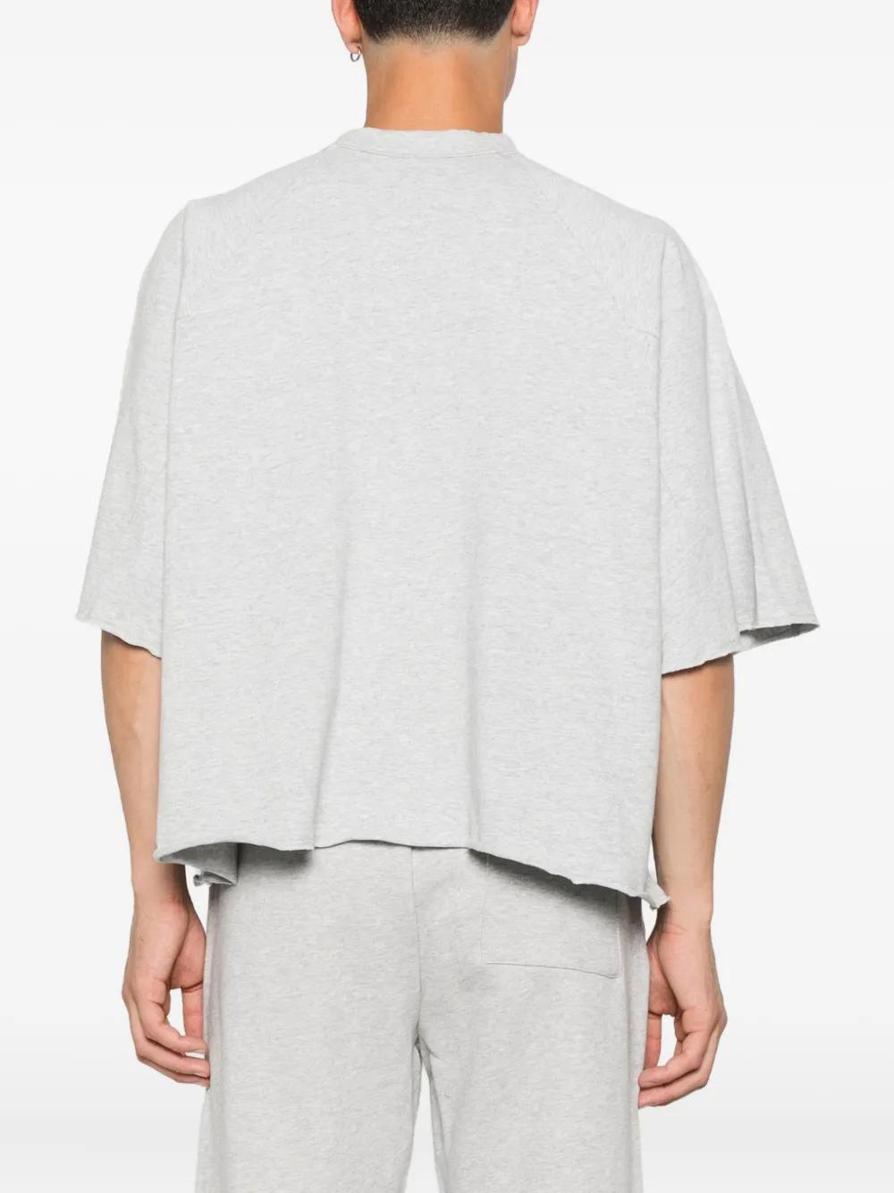 Tシャツ・カットソー ENTIRE STUDIOS Women Tops ES2515ST STONE GREY Gray Duplex Knit T-shirt by Entire Studios on Sale
