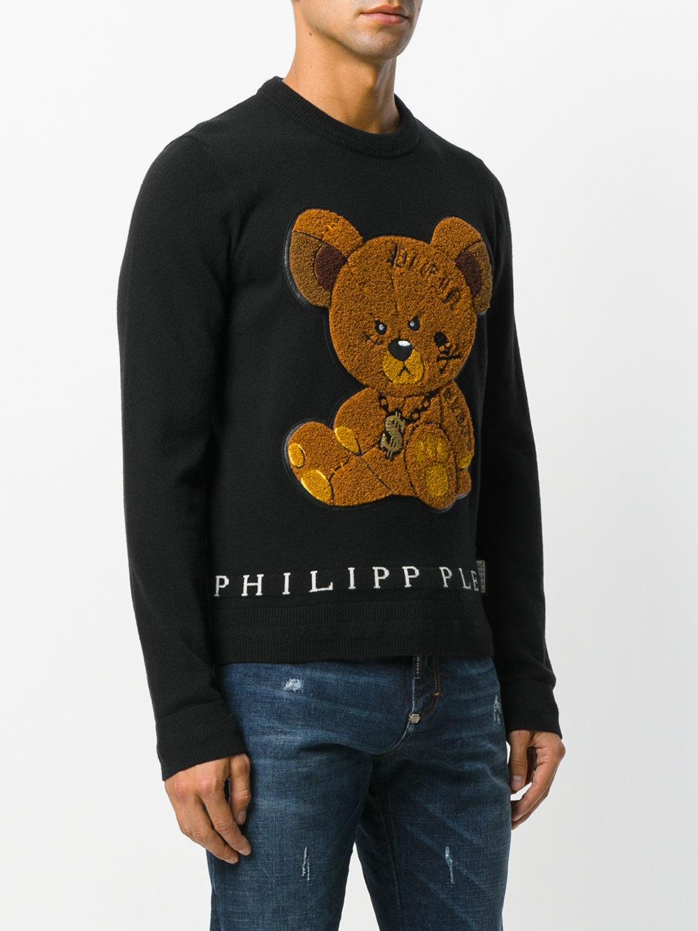 philipp plein teddy bear sweater
