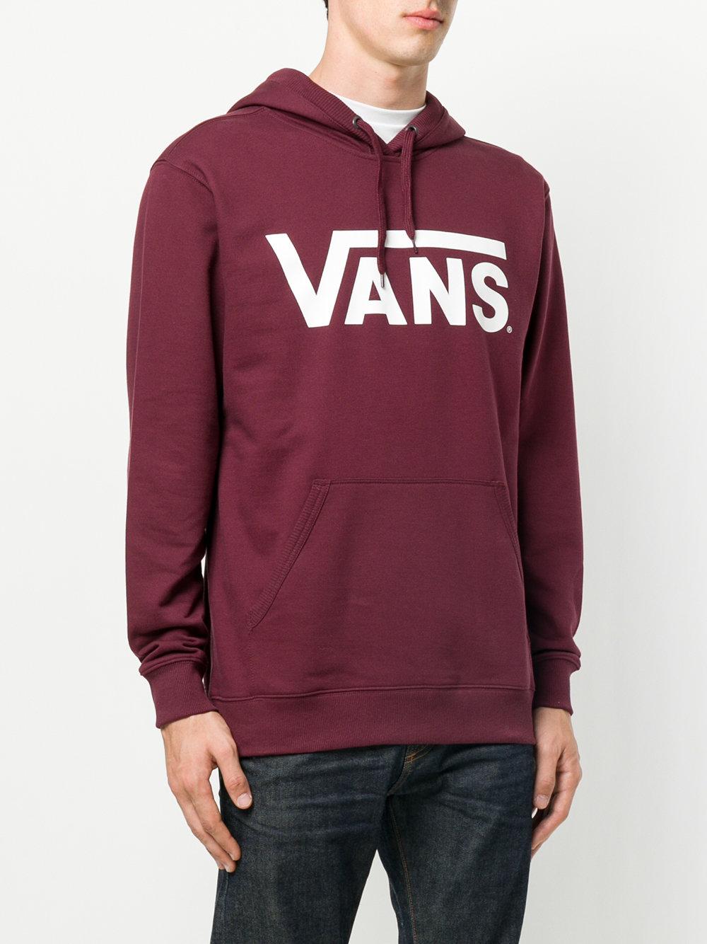 Vans Cotton Classic Pullover Hoodie in Pink & Purple (Purple) for Men - Lyst