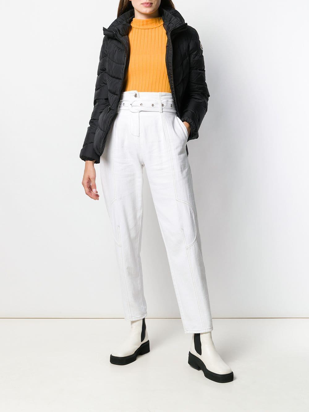 Moncler Cinched Waist Zipped Puffer 