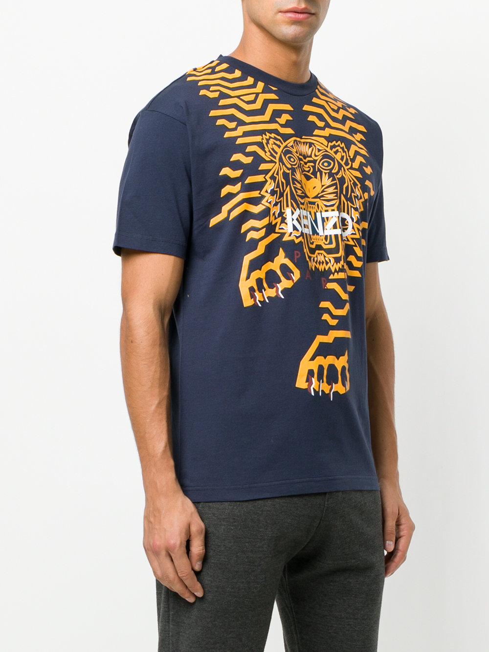 kenzo geo tiger t shirt