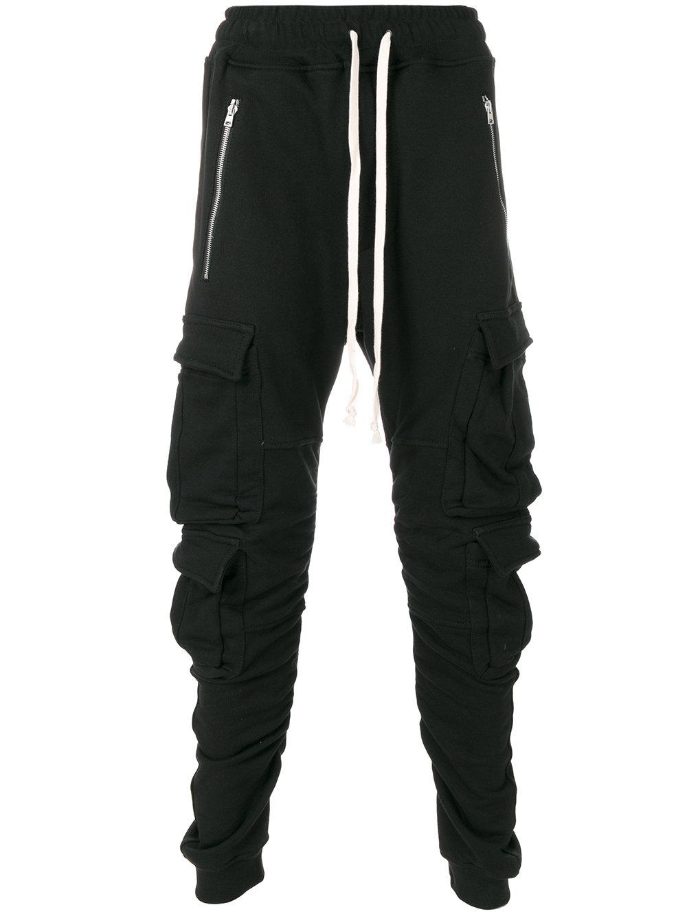 Lyst - Represent Ruched Track Pants in Black for Men