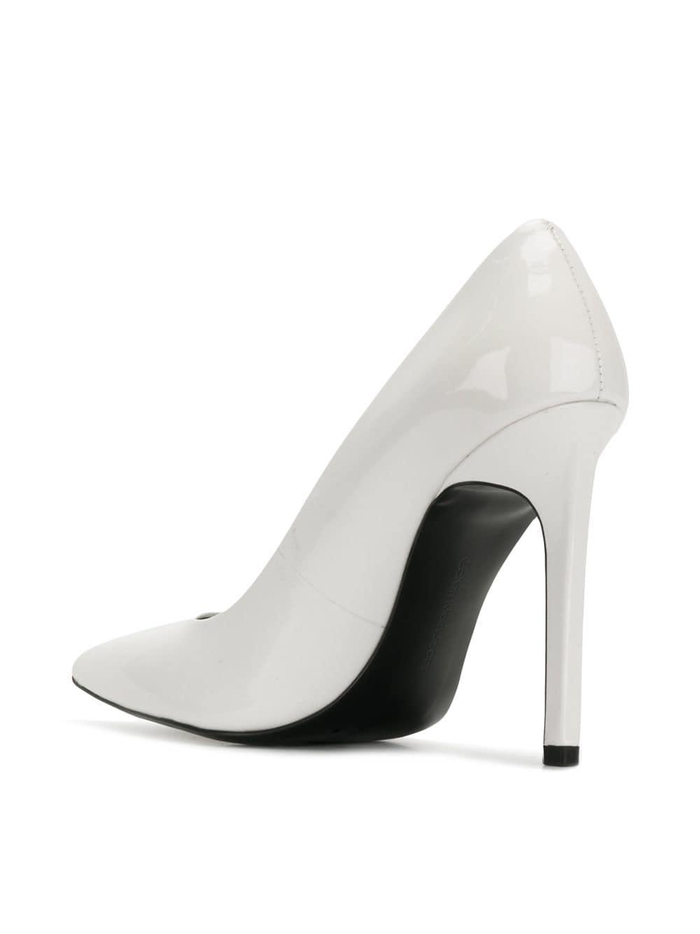 calvin klein black and white pumps