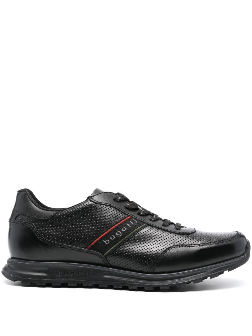Bugatti Cirino Leather Sneakers in Black for Men | Lyst
