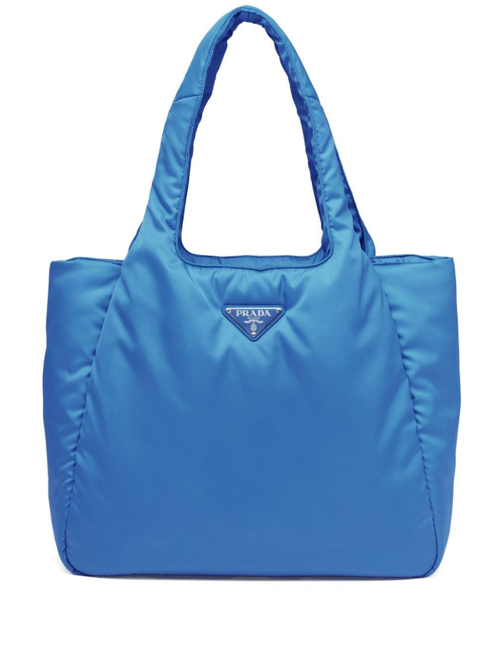 Prada Large Re nylon Padded Tote Bag in Blue Lyst UK