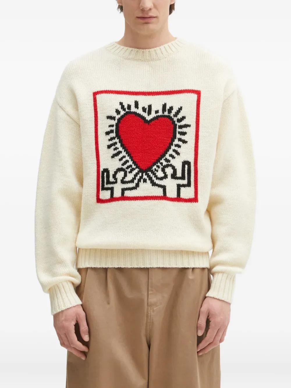 トップス wackomaria COTTON KNIT CREW NECK SWEATER WACKO MARIA COTTON KNIT CREW NECK SWEATER ( TYPE-2