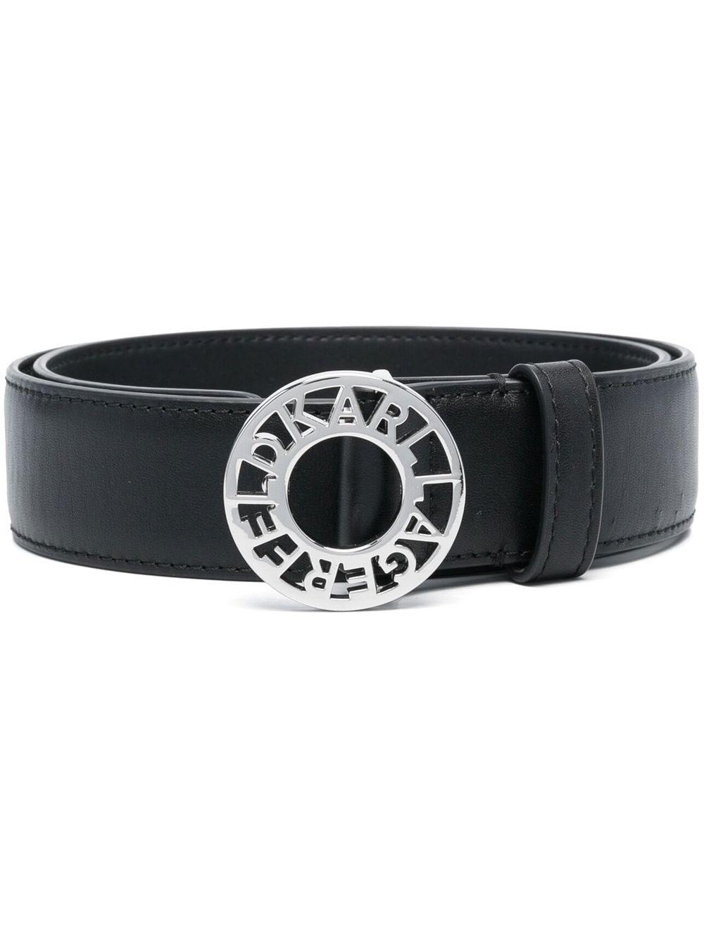 karl lagerfeld logo belt