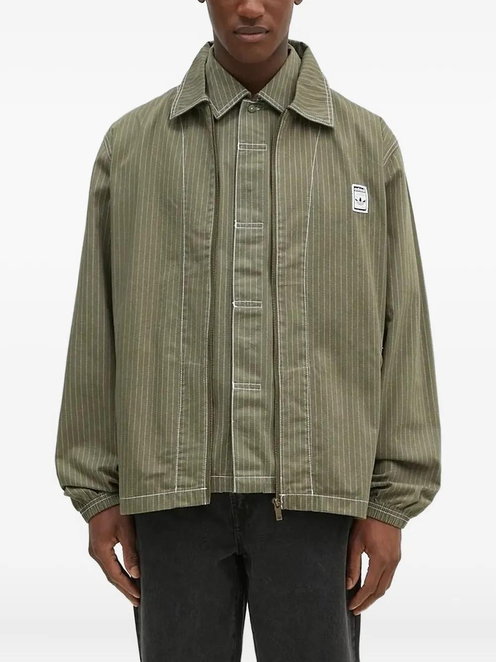 adidas-green-Pinstripe-Zip-Up-