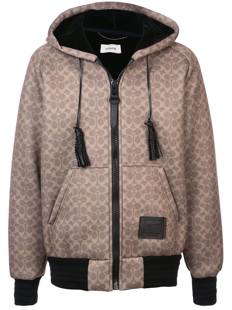 allover signature hoodie coach