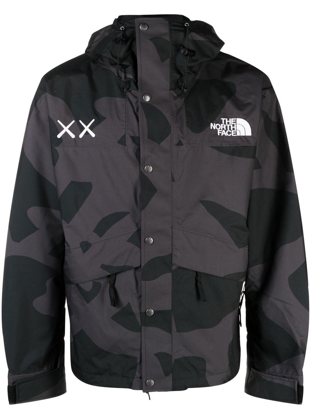 The North Face X Kaws Hooded Jacket in Black for Men Lyst