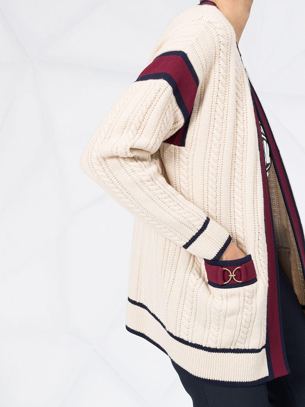 Sandro San Cable Knit Cardigan | Lyst UK