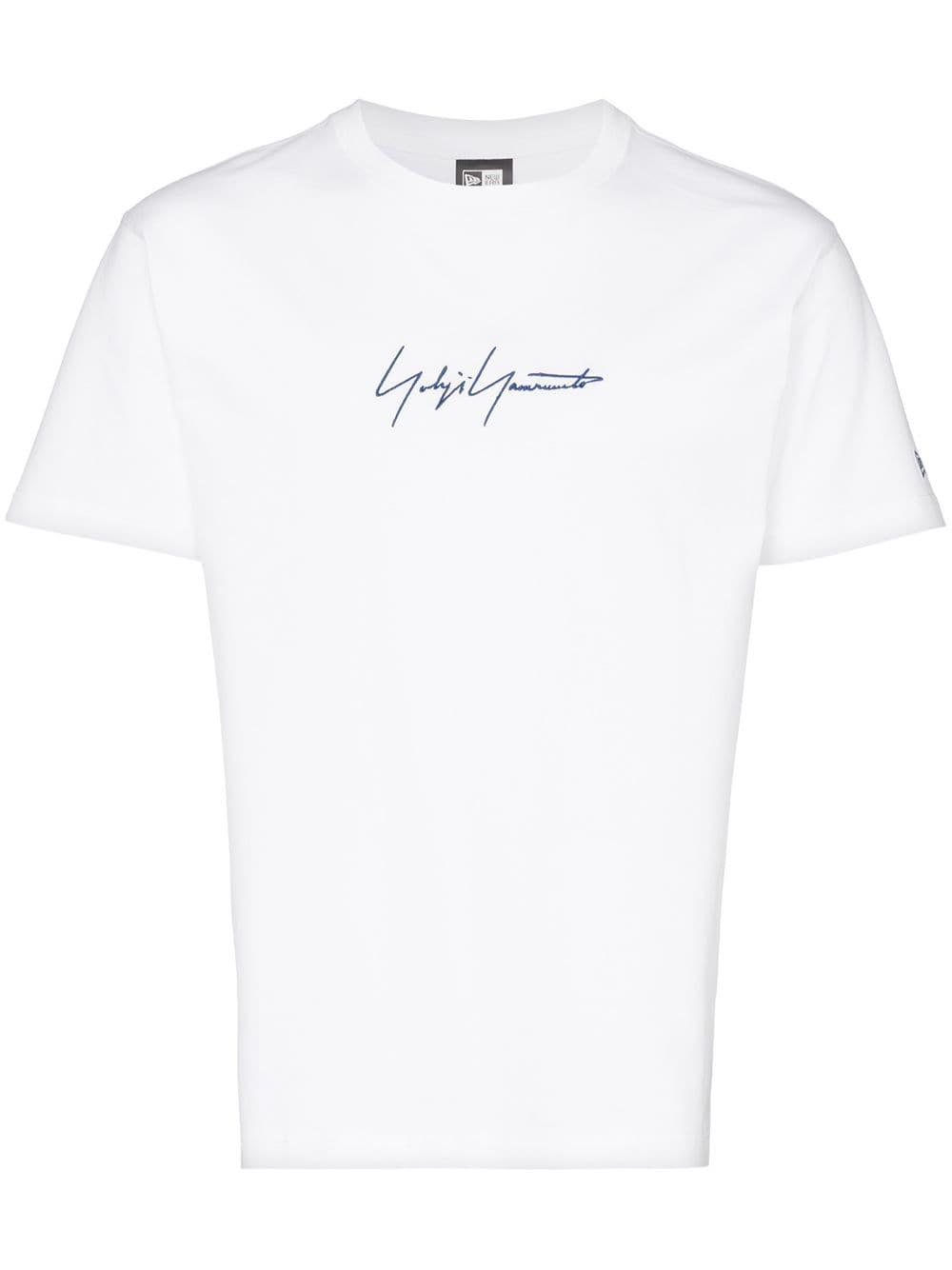 Yohji Yamamoto Signature Logo T-shirt in White for Men - Save 59% - Lyst