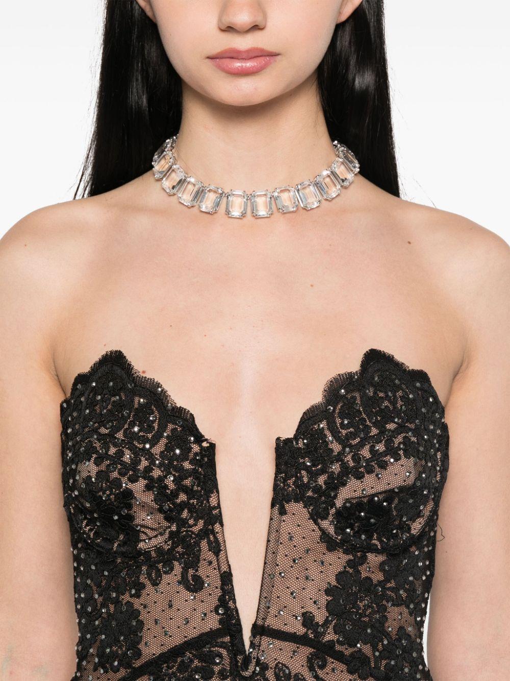 Self-Portrait レディース ブラック ラインストーン マキシドレス  