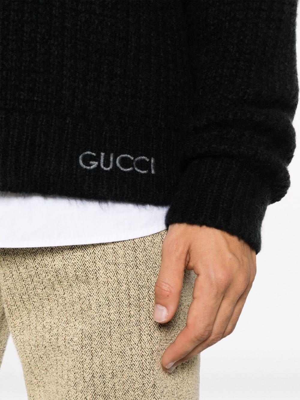 Black gucci jumper mens sales