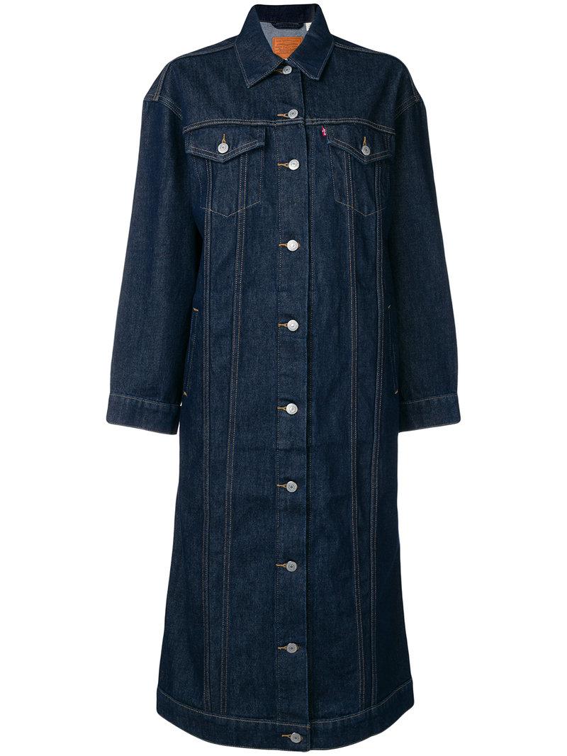 Levi's Extra Long Trucker Factory Sale 