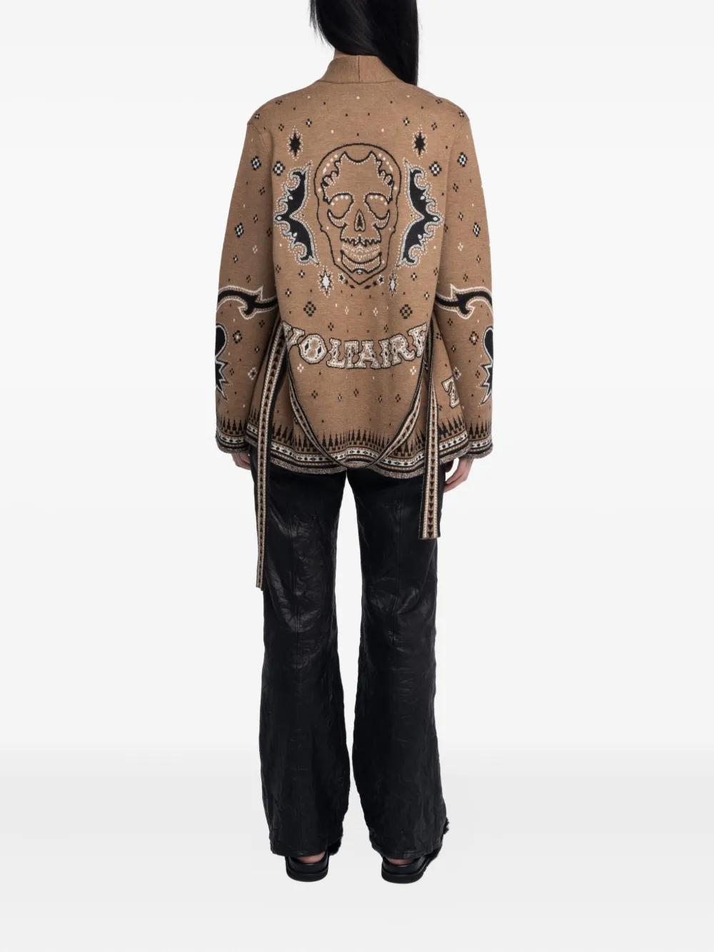 レディース ZADIG & VOLTAIRE 裏地スカル ベロアジャケット N1535