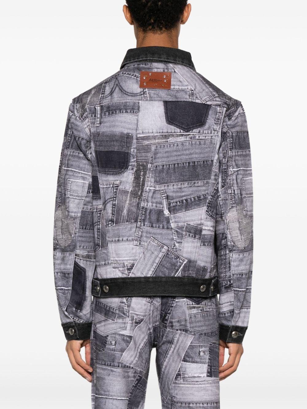 ANDERSSON BELL Patchwork-design Denim Jacket in Gray for Men