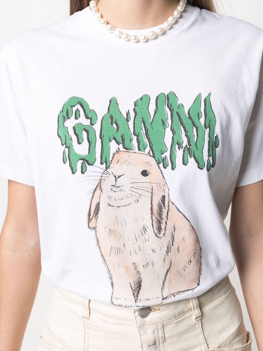ganni bunny shirt