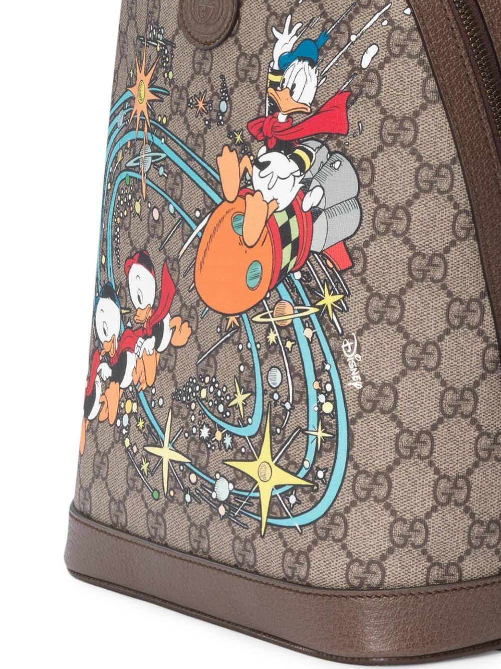 Gucci x Disney GG Supreme Monogram Donald Duck Backpack Bag – OPA