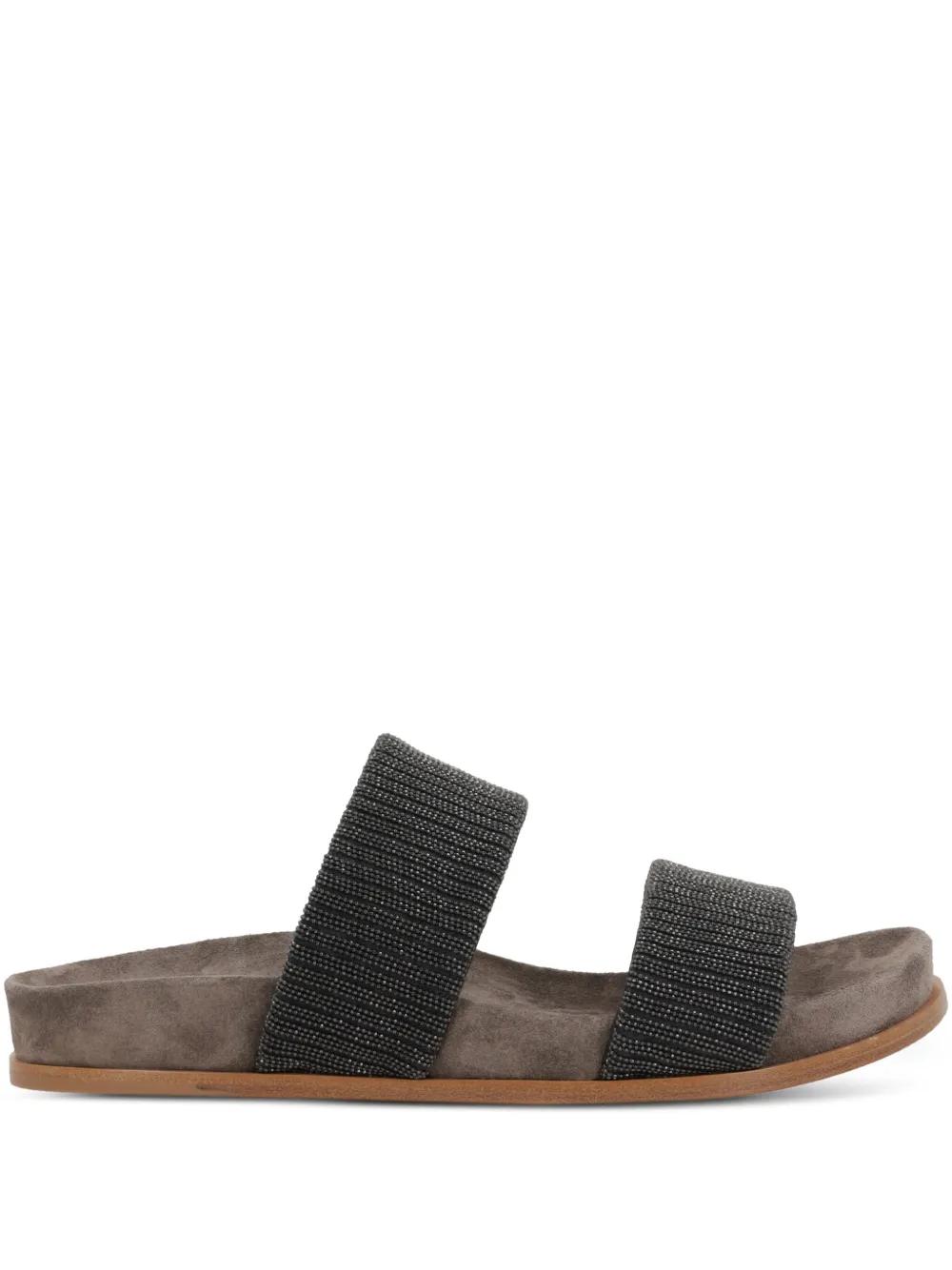BRUNELLO CUCINELLI レザー フラットサンダル BRUNELLO CUCINELLI レザー フラットサンダル