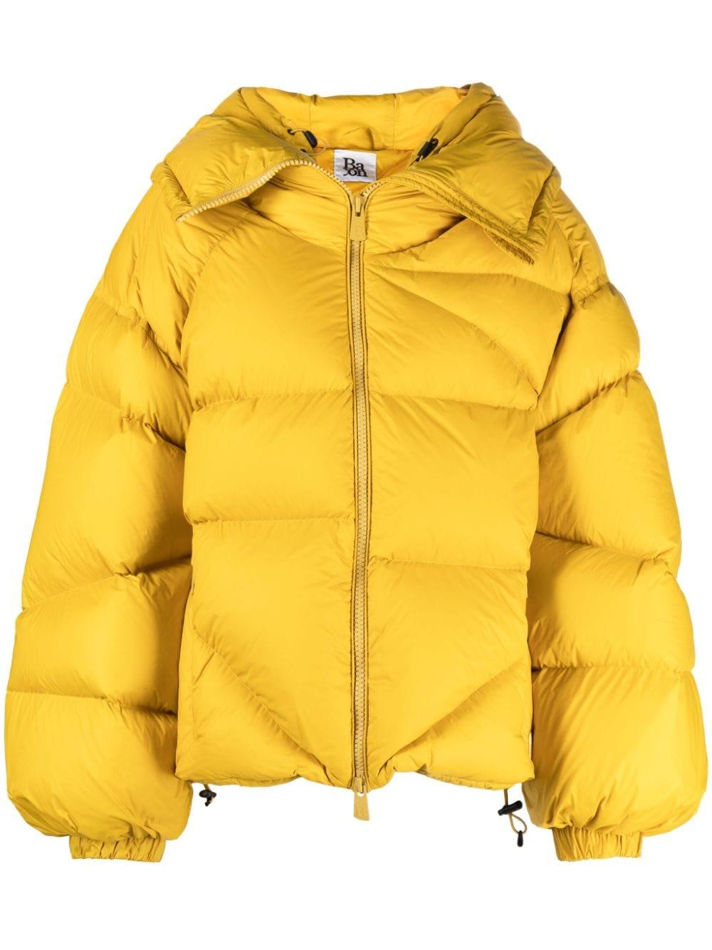 Bacon Double B Max Wlt Quilted Hooded Jacket in Yellow