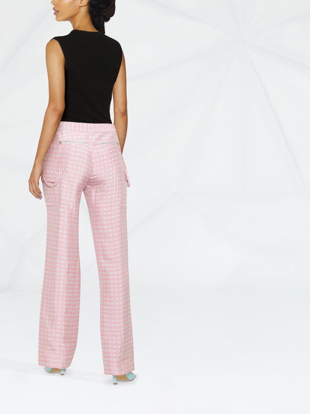 Jacquemus Synthetic Checked Trousers in 