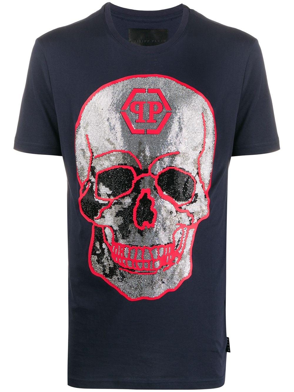 Cotton Crystal-embellished T-shirt 