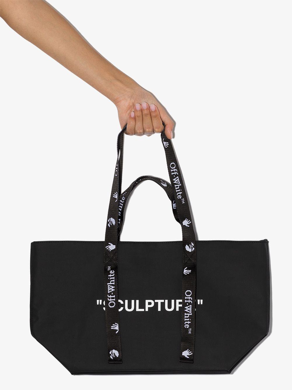 Off-White c/o Virgil Abloh Black Small Sculpture Tote Bag