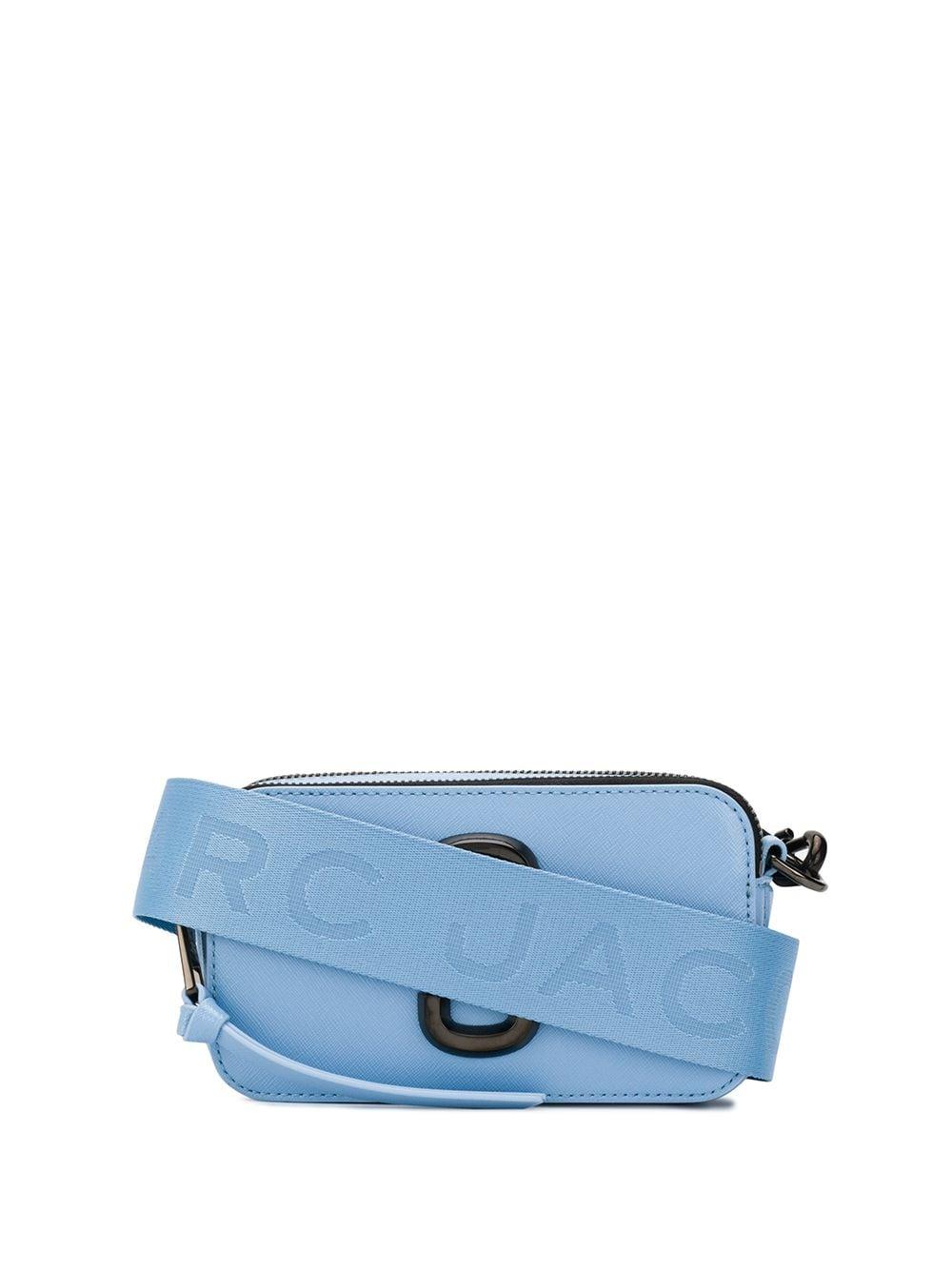 Marc Jacobs L114206 Blue The Snapshot Tie-Dye Coated Leather Camera Bag