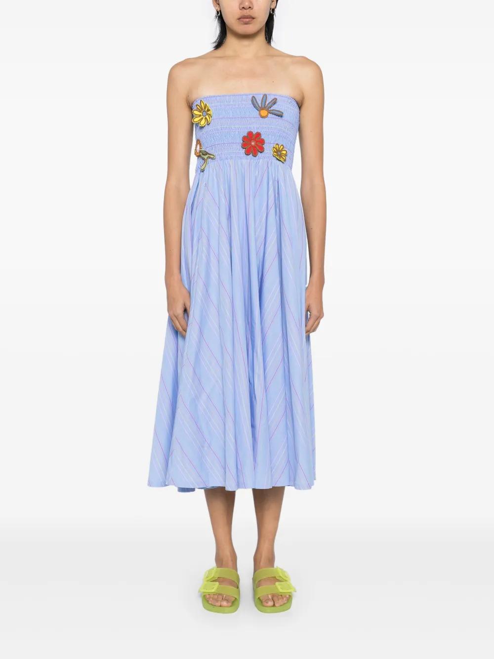 スカート Mira Mikati Red White Stripe Cotton Skirt Dress Mira Mikati Mira Mikati Red White Stripe Cotton Skirt Dress