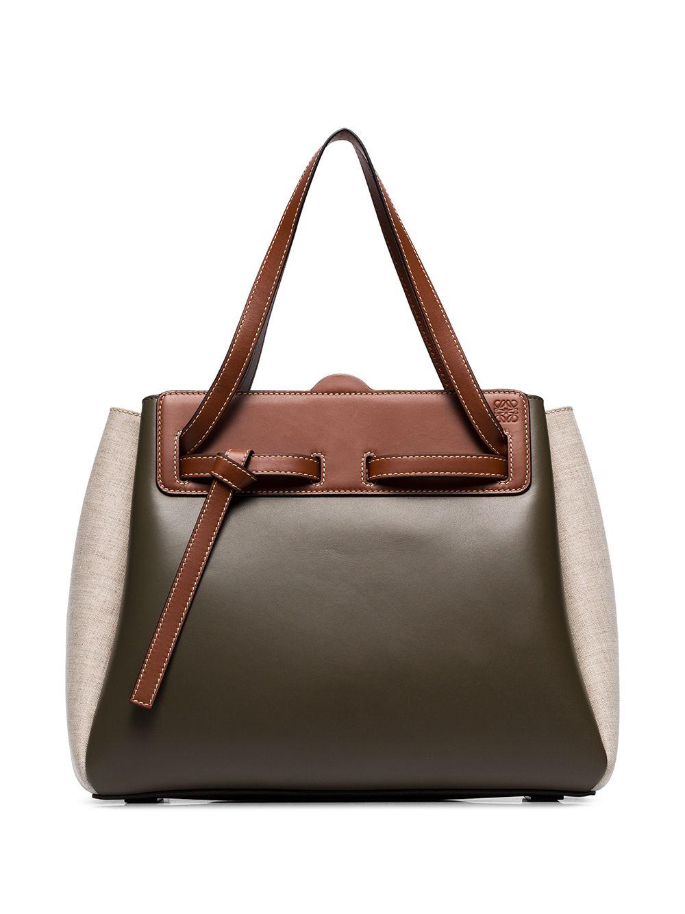 Bolso shopper Lazo Loewe de Cuero de color Verde | Lyst