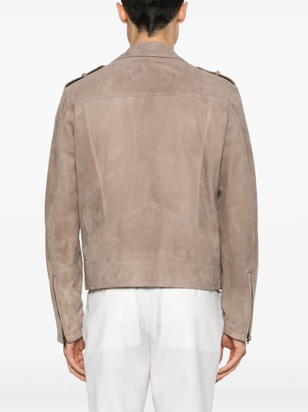 ジャケット Salvatore Santoro Jackets Beige Salvatore Santoro Sude Biker Jacket in Brown for Men | Lyst