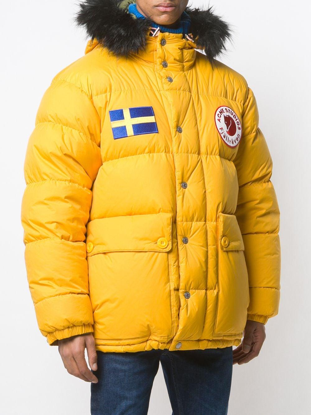 Acne Studios X Fjällräven Reversible Down Jacket in Yellow for Men | Lyst