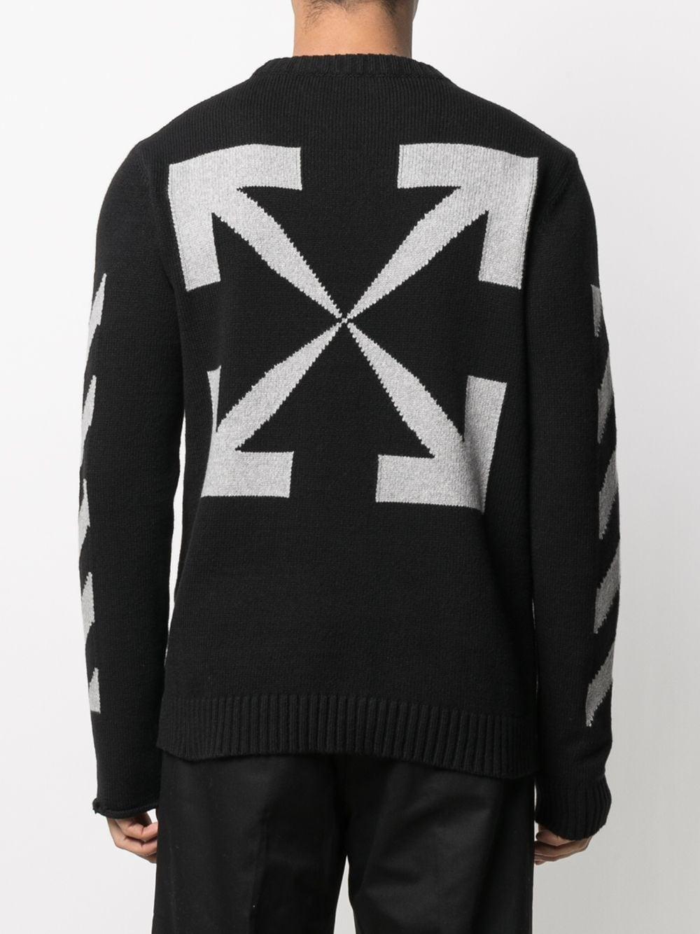 black and white off white jumper