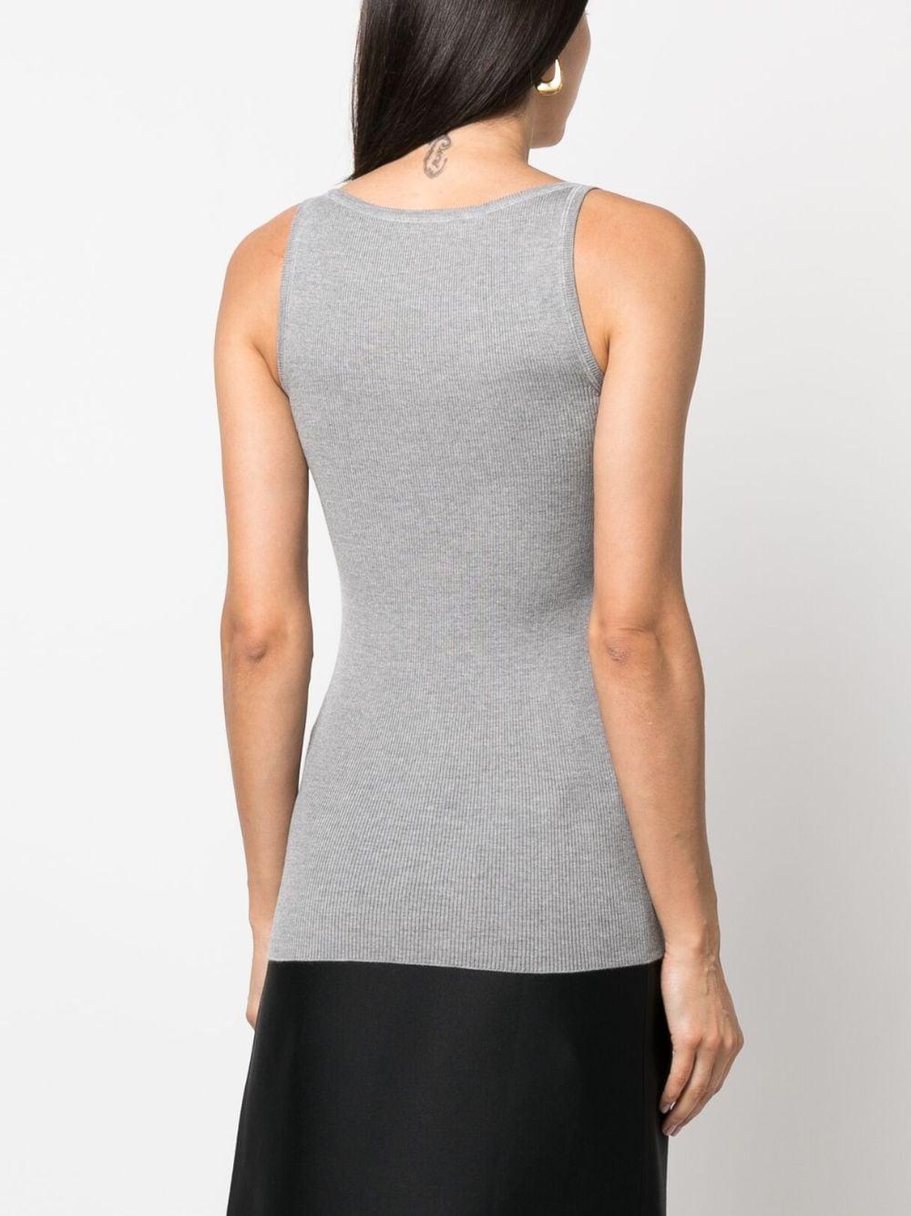 Miu Miu Ribbed Knit Cotton Tank Top - Farfetch