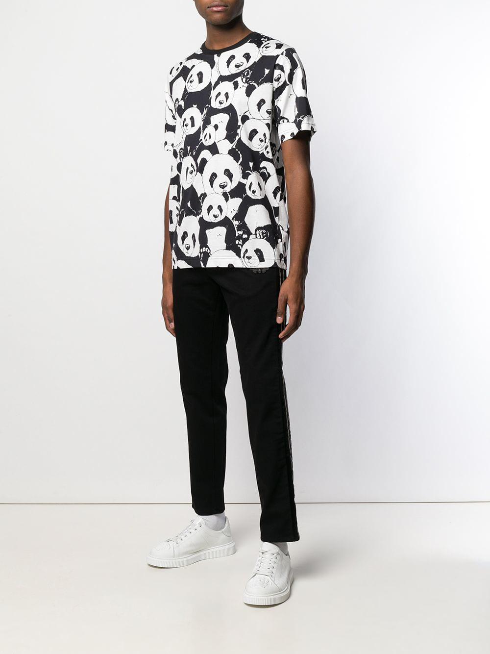 Dolce & Gabbana Panda Print T-shirt in Black for Men | Lyst