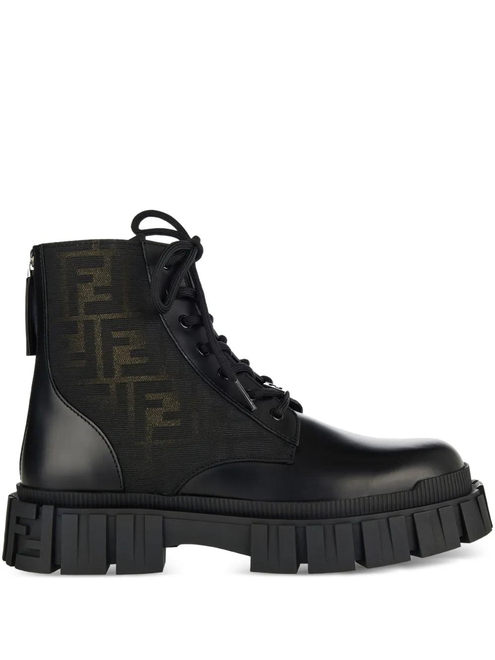 Fendi Force Biker Boots in Black for Men | Lyst