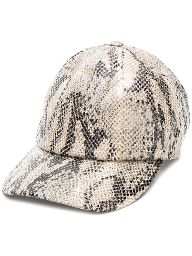 snakeskin baseball cap