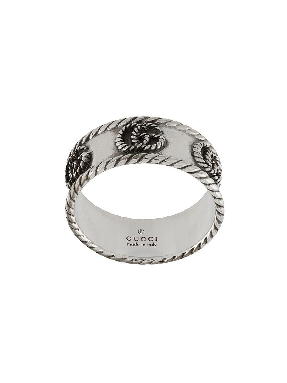 Gucci Double G Ring in Silver (Metallic) for Men Save 18 Lyst