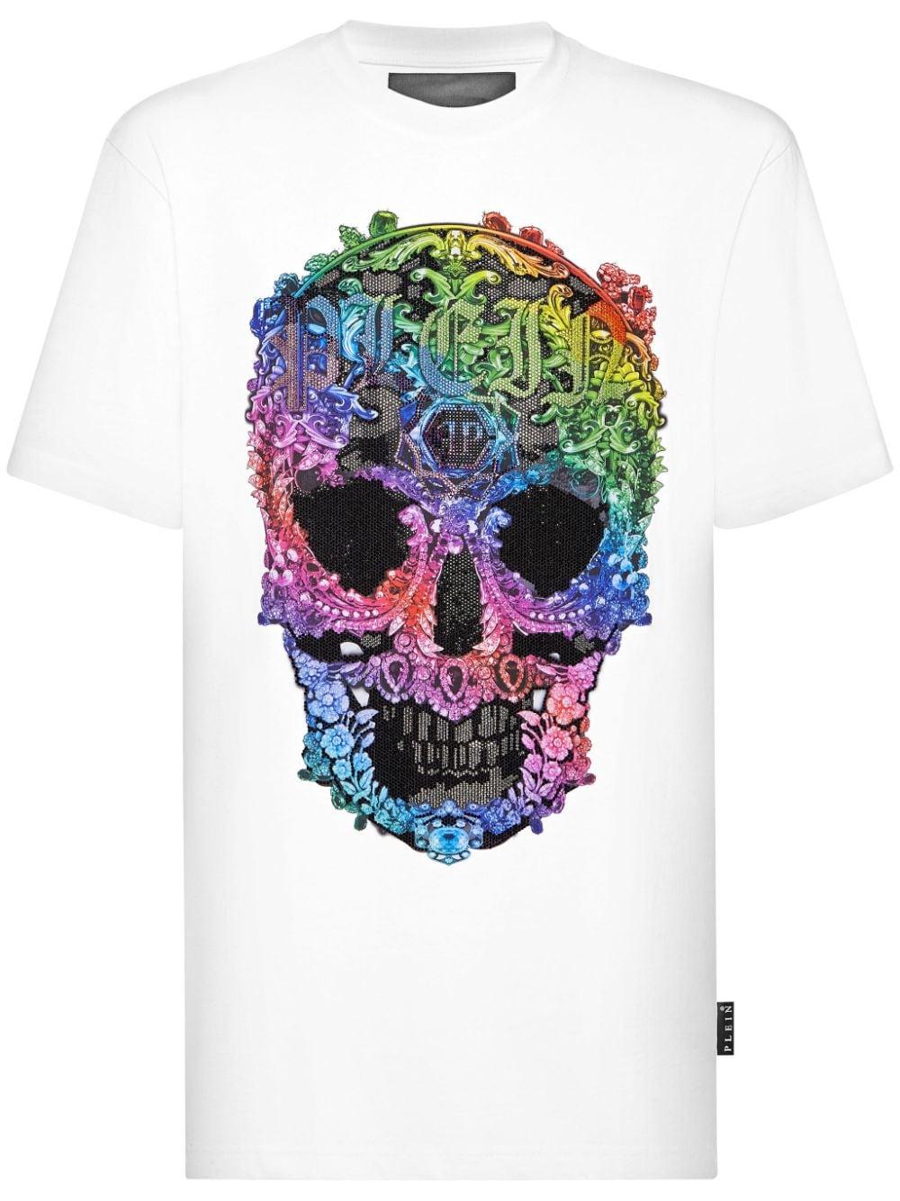 Philipp Plein Ss Baroque Skull T Shirt in White for Men Lyst
